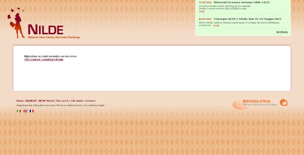 NILDE migrazione account2
